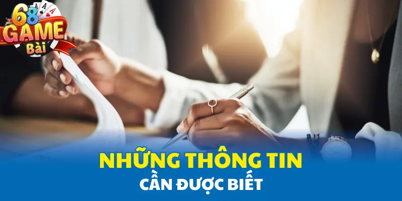 Những thông tin cần được biết